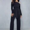 Bardot Rib Knit Jumpsuit