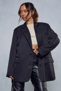 Boxy Grandad Oversized Blazer