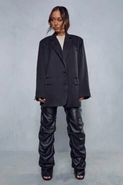 Boxy Grandad Oversized Blazer 10 Boxy Grandad Oversized Blazer -Cheap Sarto Tone Store black boxy grandad oversized blazer 3