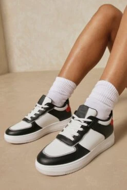 Contrast Panelled Trainers 7 Contrast Panelled Trainers -Cheap Sarto Tone Store black contrast panelled trainers 2