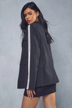 Diamante Detail Mini Skirt -Cheap Sarto Tone Store black diamante detail mini skirt 2