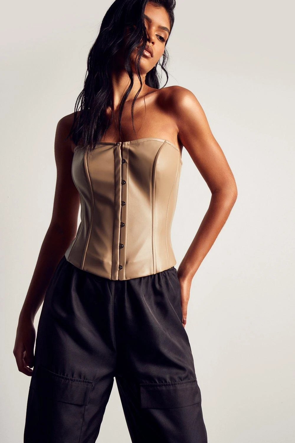 Elastic Drawstring Detail Cargo Pant 4 Elastic Drawstring Detail Cargo Pant - Image 2