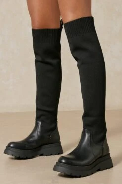 Knitted Over The Knee Boots