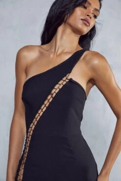Lace Up One Shoulder Jumpsuit 11 Lace Up One Shoulder Jumpsuit -Cheap Sarto Tone Store black lace up one shoulder jumpsuit 4