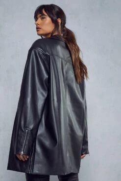 Longline Biker Jacket 10 Longline Biker Jacket -Cheap Sarto Tone Store black longline biker jacket 2