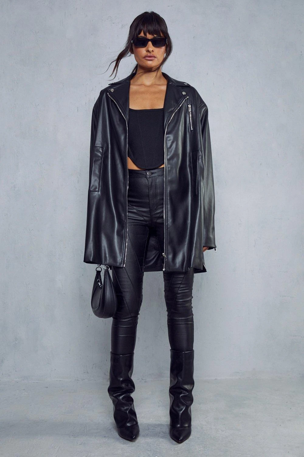 Longline Biker Jacket 3 Longline Biker Jacket