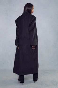 Miss Joslin Wool Look Dad Coat -Cheap Sarto Tone Store black miss joslin wool look dad coat 4
