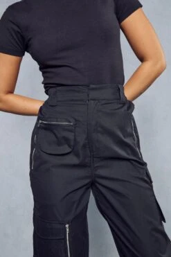 Multi Pocket Cargo Trouser 11 Multi Pocket Cargo Trouser -Cheap Sarto Tone Store black multi pocket cargo trouser 1 4