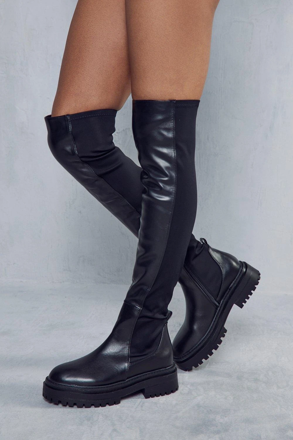 Over The Knee Chunky Sole Boot 3 Over The Knee Chunky Sole Boot