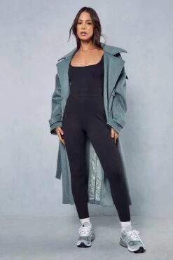 Premium Rib Long Sleeve Jumpsuit