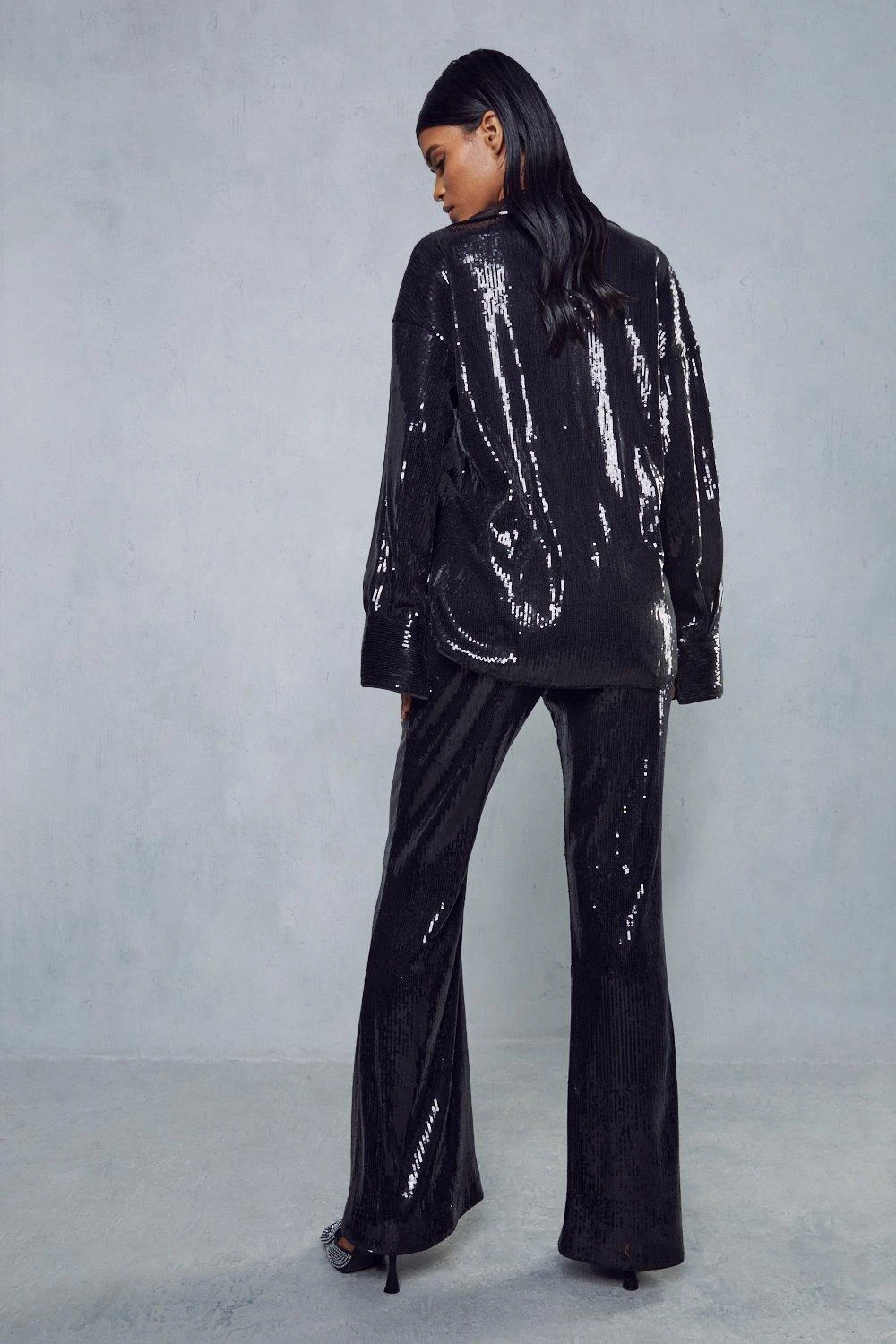 Sequin Flare Trouser 5 Sequin Flare Trouser - Image 3