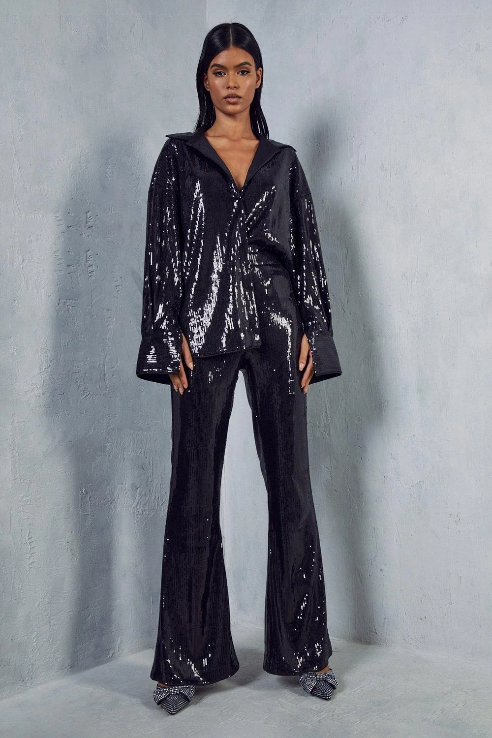 Sequin Flare Trouser 3 Sequin Flare Trouser