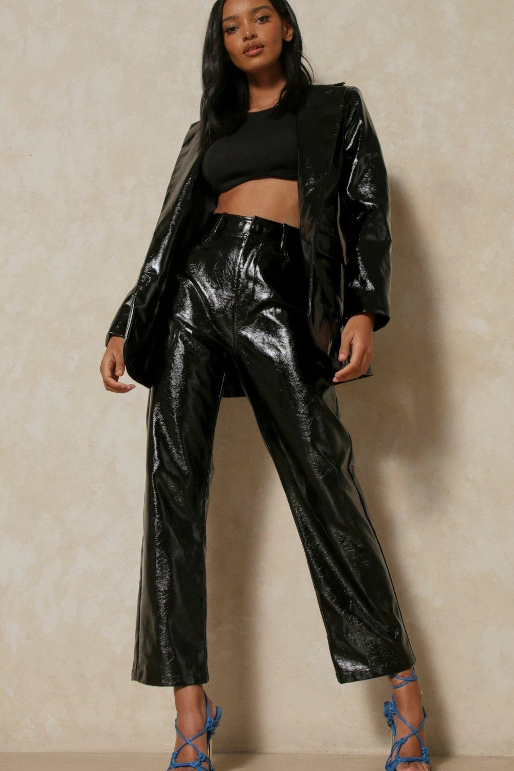 Vinyl Straight Leg Trousers 5 Vinyl Straight Leg Trousers - Image 4