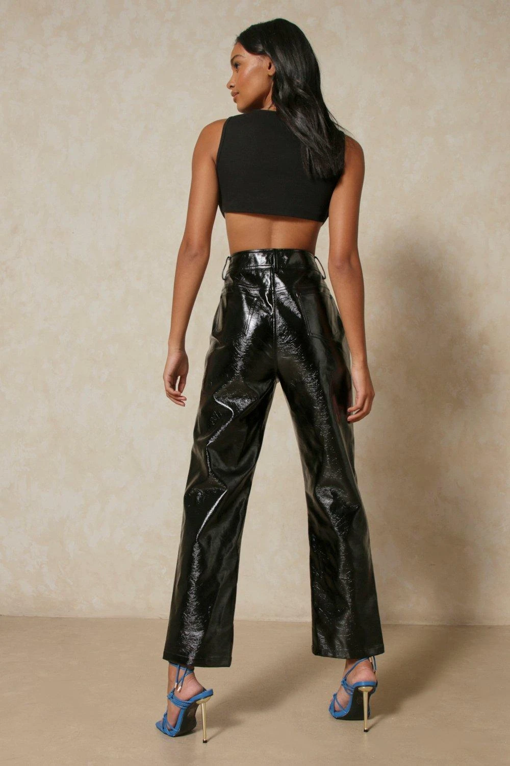 Vinyl Straight Leg Trousers 6 Vinyl Straight Leg Trousers - Image 5