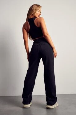 Black Wide Leg Distressed Boyfriend Jean 10 Black Wide Leg Distressed Boyfriend Jean -Cheap Sarto Tone Store black wide leg distressed boyfriend jean 2