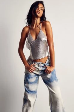 Cloud Wash Oversized Baggy Jeans 12 Cloud Wash Oversized Baggy Jeans -Cheap Sarto Tone Store blue cloud wash oversized baggy jeans 4