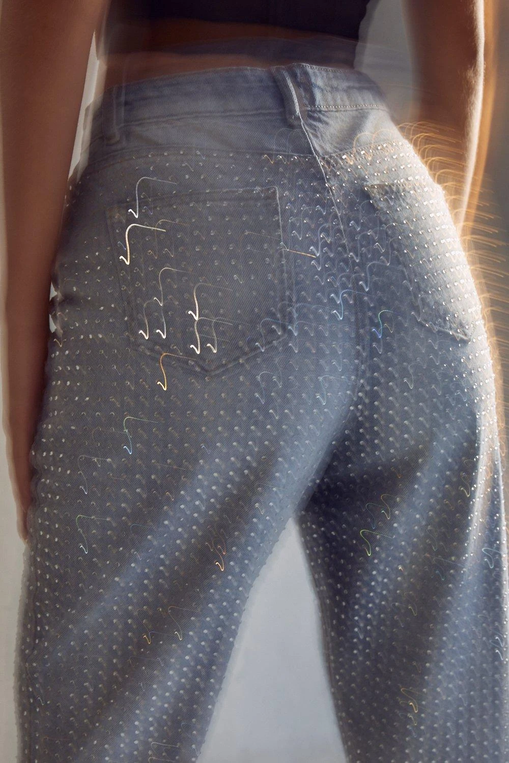 Diamante Straight Leg Jean 4 Diamante Straight Leg Jean - Image 2