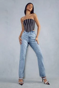 Diamante Straight Leg Jean