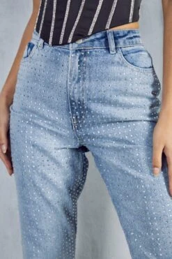 Diamante Straight Leg Jean 13 Diamante Straight Leg Jean -Cheap Sarto Tone Store blue diamante straight leg jean 5