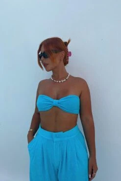 Miss Joslin Towelling Knot Front Bralet