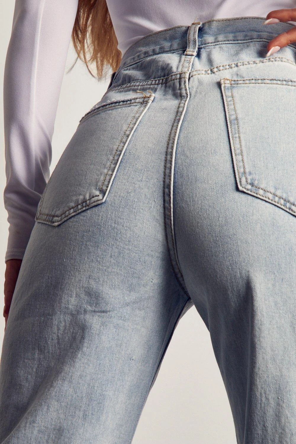 Miss Joslin Wide Leg Distressed Jean 4 Miss Joslin Wide Leg Distressed Jean - Image 2