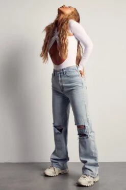 Miss Joslin Wide Leg Distressed Jean 11 Miss Joslin Wide Leg Distressed Jean -Cheap Sarto Tone Store blue miss joslin wide leg distressed jean 3