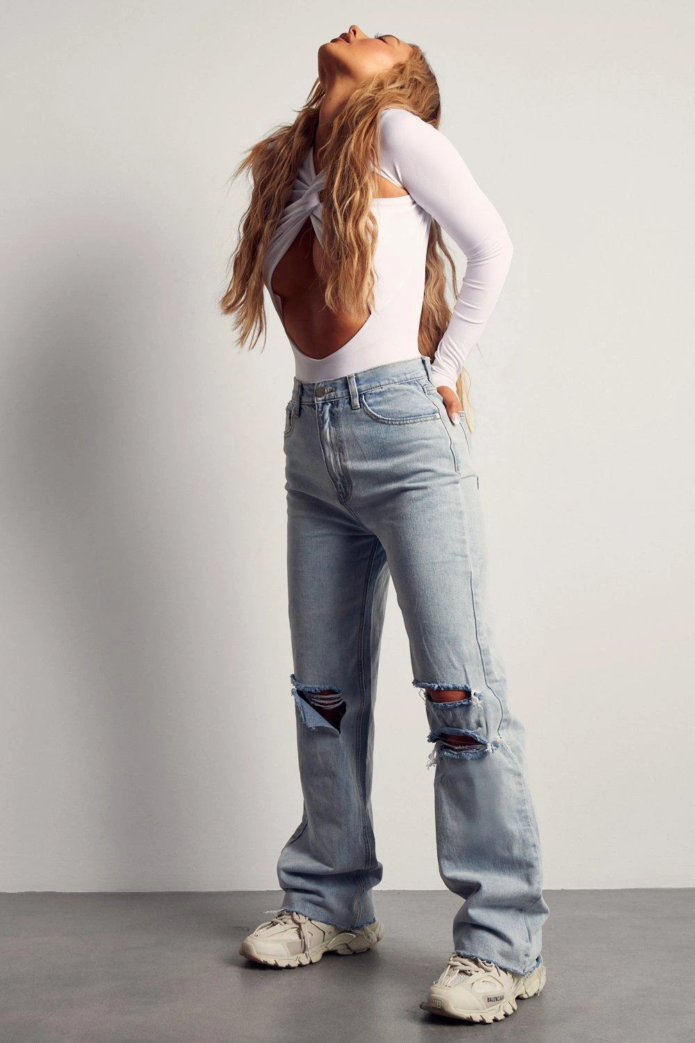 Miss Joslin Wide Leg Distressed Jean 6 Miss Joslin Wide Leg Distressed Jean - Image 4