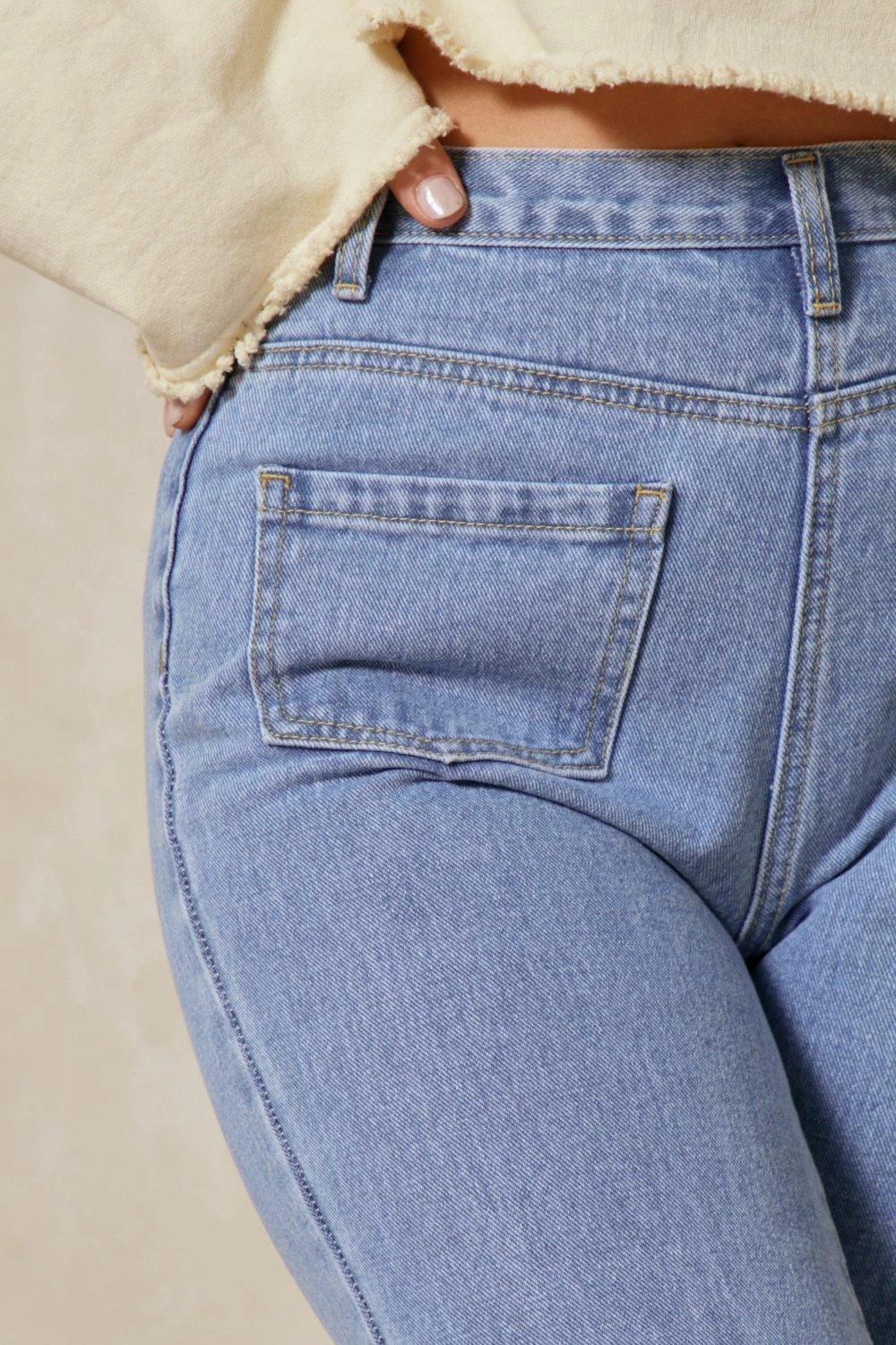 Pocket Front Straight Leg Jean 8 Pocket Front Straight Leg Jean - Image 6