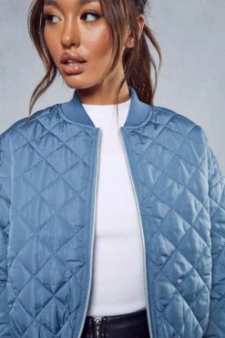 Quilted Oversized Bomber Jacket 13 Quilted Oversized Bomber Jacket -Cheap Sarto Tone Store blue quilted oversized bomber jacket 5