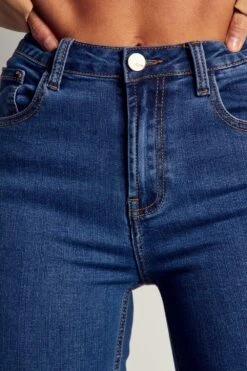 Straight Leg Inside Split Jean -Cheap Sarto Tone Store blue straight leg inside split jean 5