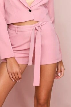 Tailored Relaxed Shorts -Cheap Sarto Tone Store blush tailored relaxed shorts 3