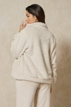 Borg Zip Through Jacket 8 Borg Zip Through Jacket -Cheap Sarto Tone Store cream borg zip through jacket 2