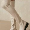 Chunky Sole Over The Knee Boot 1 Chunky Sole Over The Knee Boot -Cheap Sarto Tone Store cream chunky sole over the knee boot