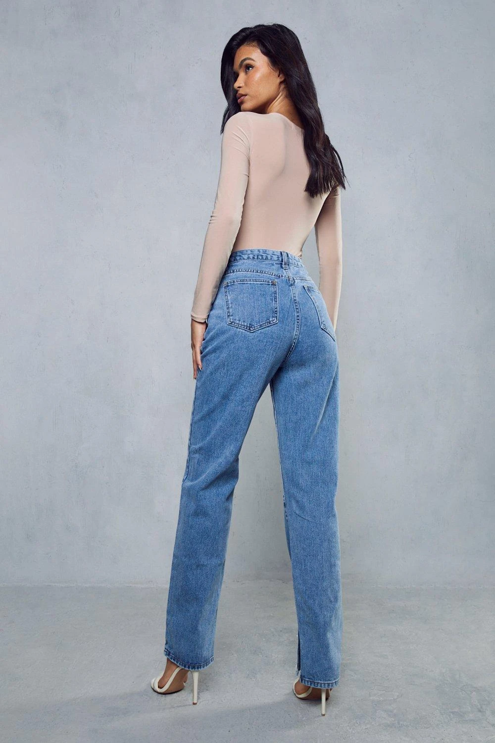 V Shape Waist Straight Leg Jean 5 V Shape Waist Straight Leg Jean - Image 3
