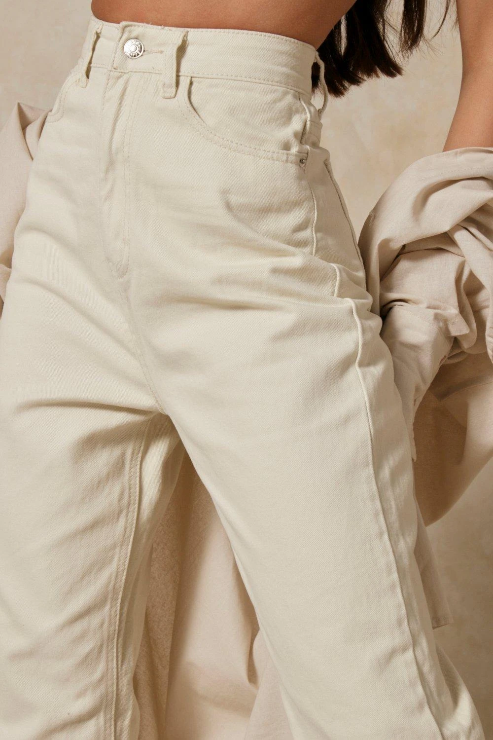 Dip Back Straight Leg Raw Hem Jean 4 Dip Back Straight Leg Raw Hem Jean - Image 2