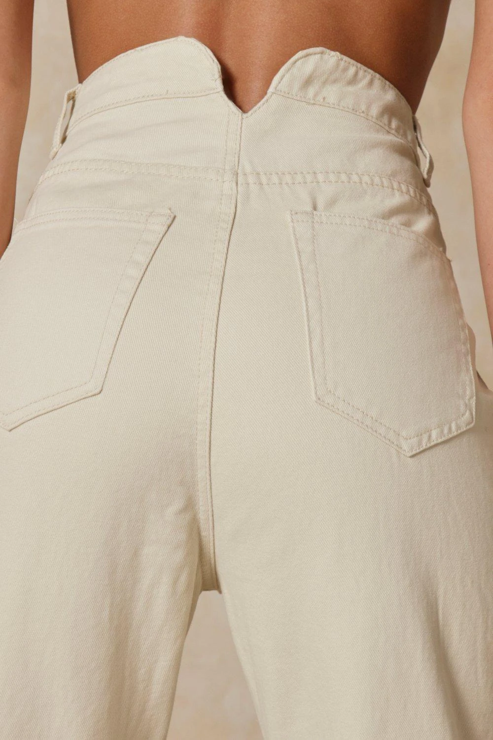 Dip Back Straight Leg Raw Hem Jean 6 Dip Back Straight Leg Raw Hem Jean - Image 4