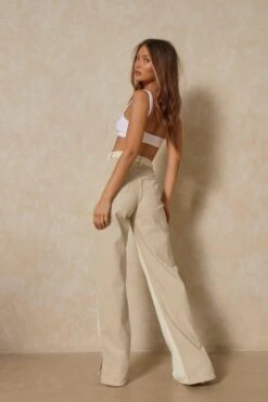 Two Tone Straight Leg Jean 10 Two Tone Straight Leg Jean -Cheap Sarto Tone Store ecru two tone straight leg jean 2