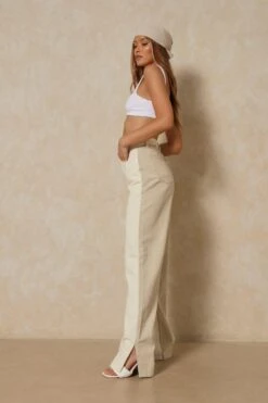 Two Tone Straight Leg Jean 12 Two Tone Straight Leg Jean -Cheap Sarto Tone Store ecru two tone straight leg jean 4