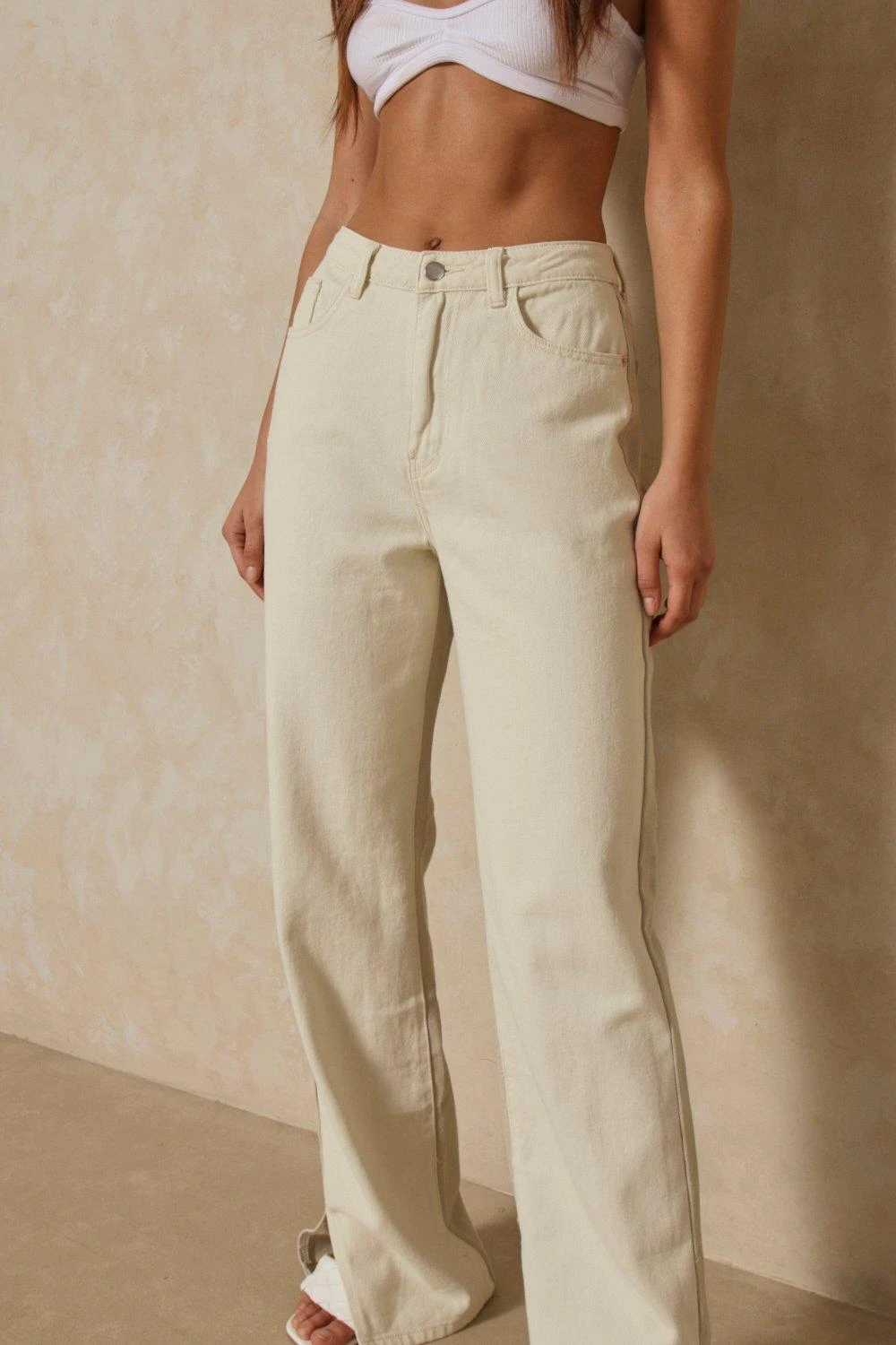 Two Tone Straight Leg Jean 8 Two Tone Straight Leg Jean - Image 6