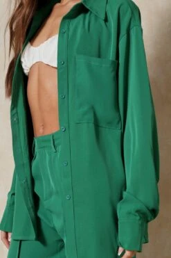 Luxe Twill Pocket Detail Shirt 13 Luxe Twill Pocket Detail Shirt -Cheap Sarto Tone Store green luxe twill pocket detail shirt 5