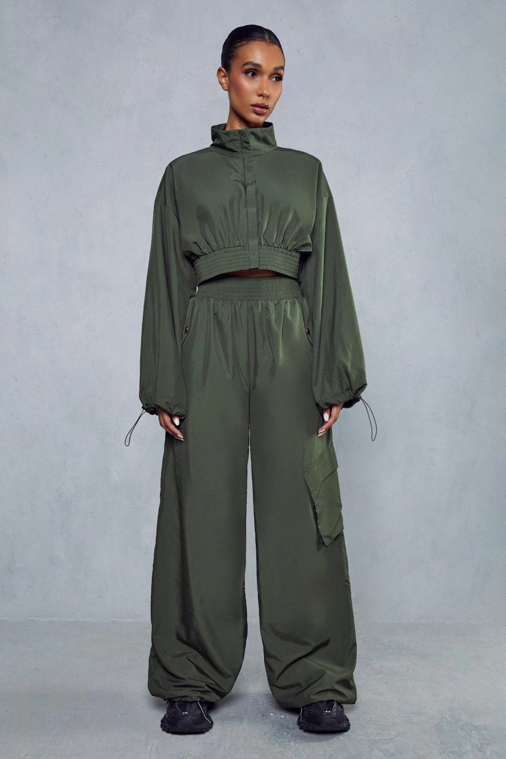 Miss Joslin Cropped Windbreaker Jacket 8 Miss Joslin Cropped Windbreaker Jacket - Image 6