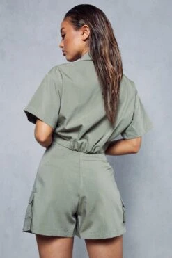 Miss Joslin Cargo Pocket Shorts -Cheap Sarto Tone Store khaki miss joslin cargo pocket shorts 2