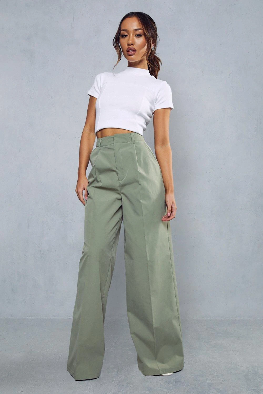 Pleat Front Straight Leg Trousers 3 Pleat Front Straight Leg Trousers