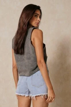 Distressed Cut Out Denim Shorts 9 Distressed Cut Out Denim Shorts -Cheap Sarto Tone Store light wash distressed cut out denim shorts 2