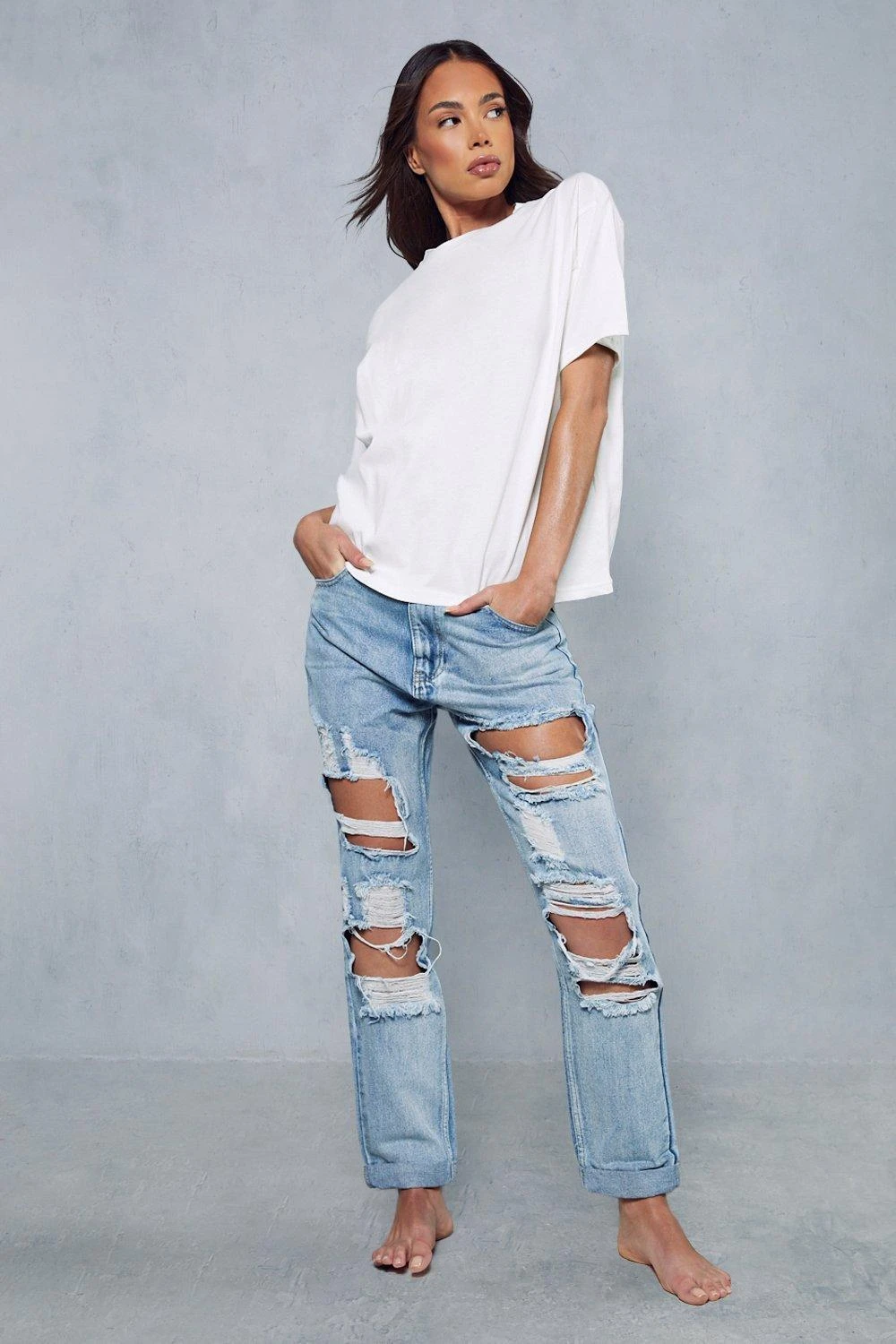 Extreme Distressed Mom Jeans 8 Extreme Distressed Mom Jeans - Image 6