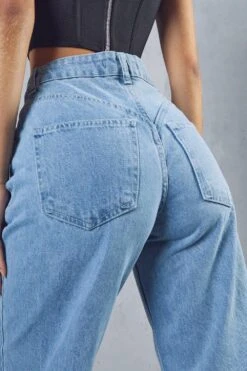 Front Panel Detail Straight Leg Jean 11 Front Panel Detail Straight Leg Jean -Cheap Sarto Tone Store light wash front panel detail straight leg jean 4