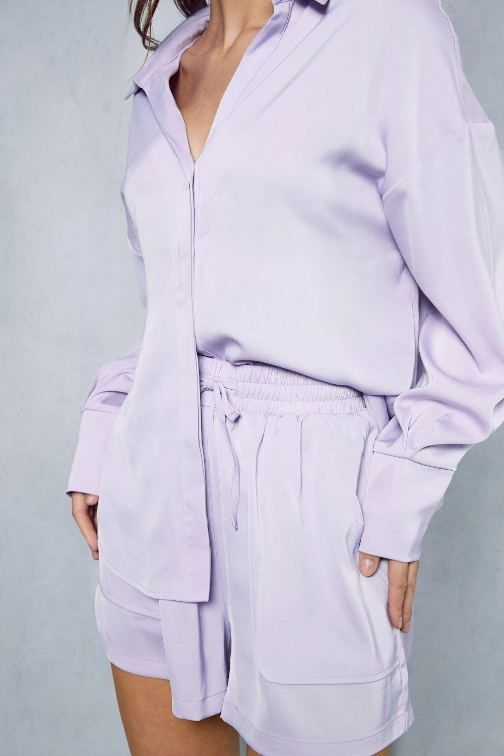 Premium Satin Shirt And Short Co-ord 8 Premium Satin Shirt And Short Co-ord - Image 6