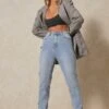 High Waisted Ankle Tie Jeans -Cheap Sarto Tone Store mid wash high waisted ankle tie jeans