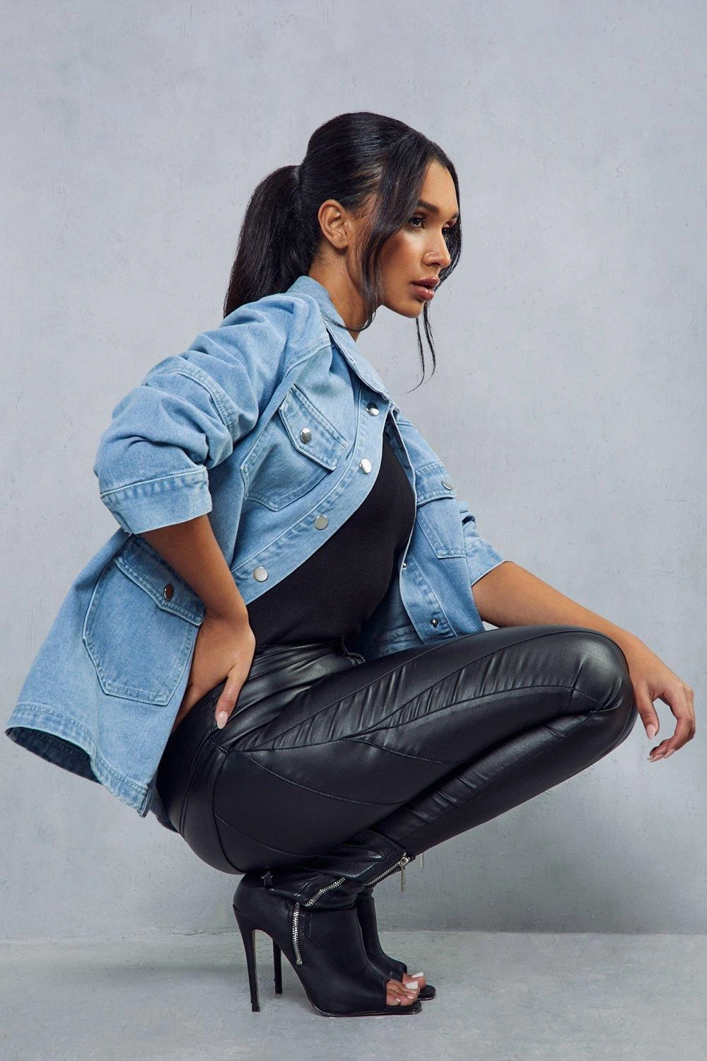 Oversized Denim Utility Jacket 7 Oversized Denim Utility Jacket - Image 5