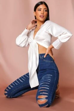 Ripped Knee Skinny Jeans 8 Ripped Knee Skinny Jeans -Cheap Sarto Tone Store mid wash ripped knee skinny jeans 2